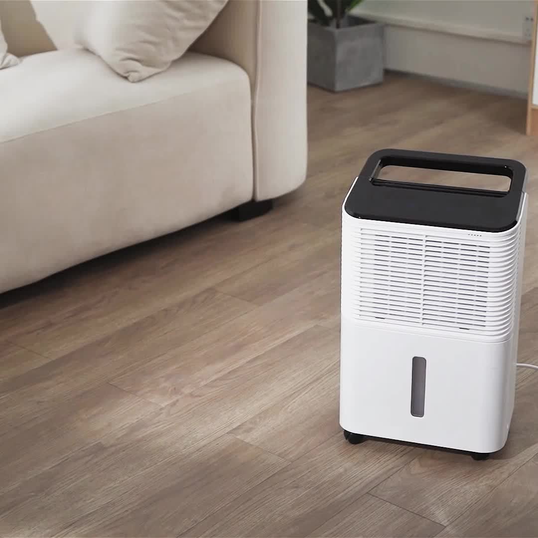 Déshumidificateur d’Air Ultra Silencieux 16L/J – Contrôle Intelligent, Mode Auto, Minuterie 24h – Sous - Sol, Salon, Bureau - Delair