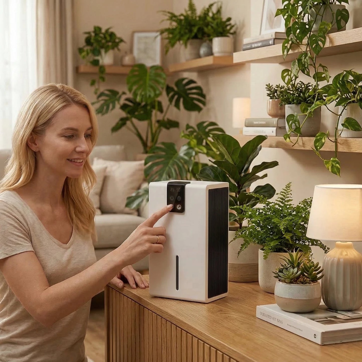 Déshumidificateur Silencieux & Intelligent – Arrêt Automatique – Chambre, Maison - Delair