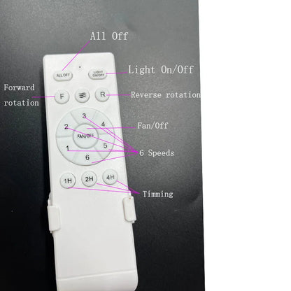 Ventilateur de plafond Été/Hiver 6 Vitesses - LED 3 Couleurs | NALO