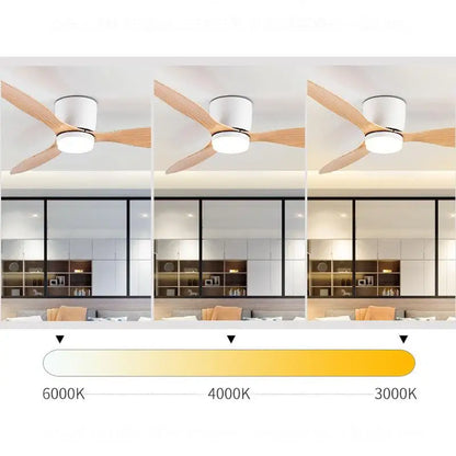 Ventilateur de plafond Été/Hiver 6 Vitesses - LED 3 Couleurs | NALO