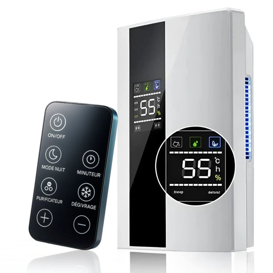 Déshumidificateur & Purificateur d'Air – Silencieux pour Maison, Chambre, Cuisine - Air pur