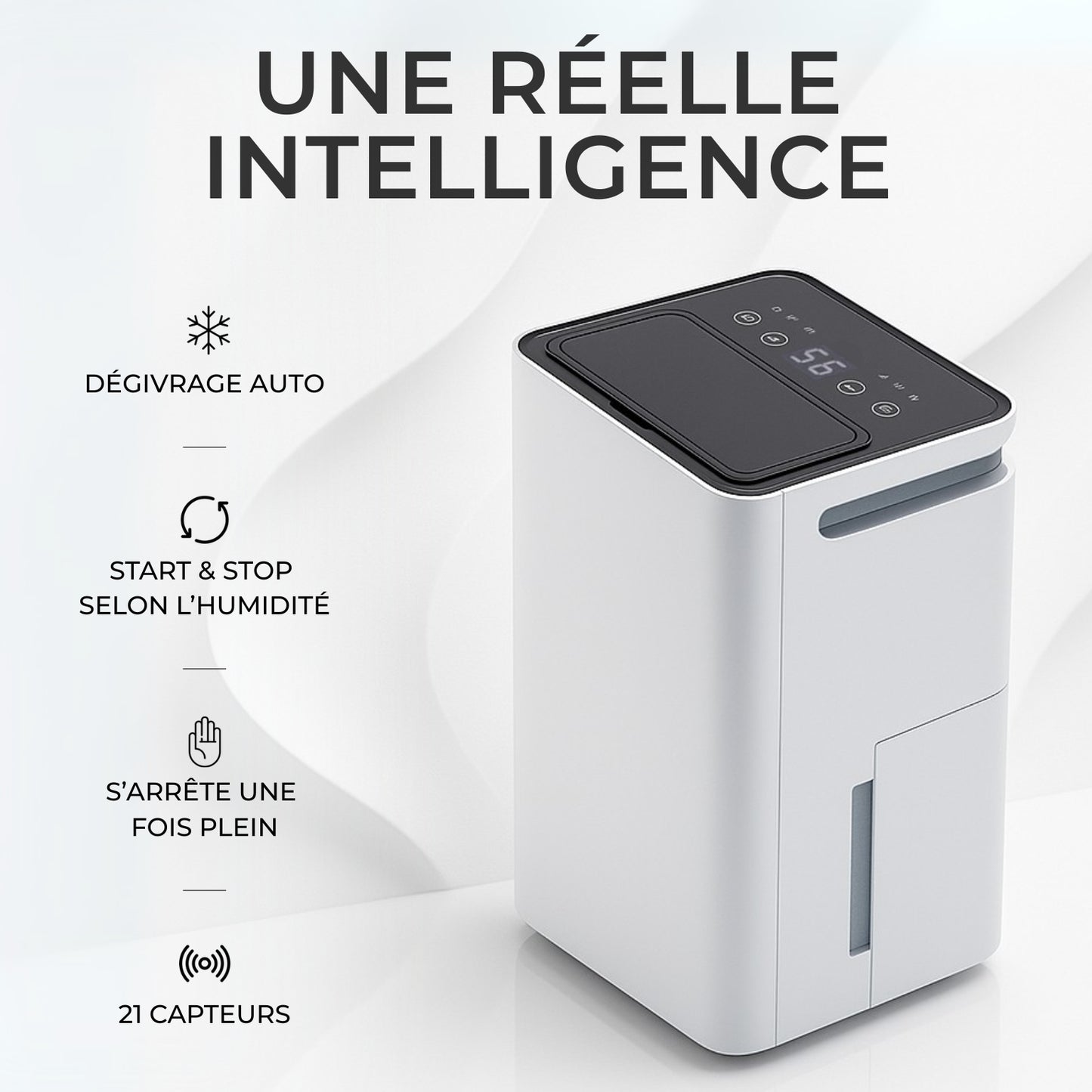 Déshumidificateur et Purificateur d'Air PRO - Cave et Maison