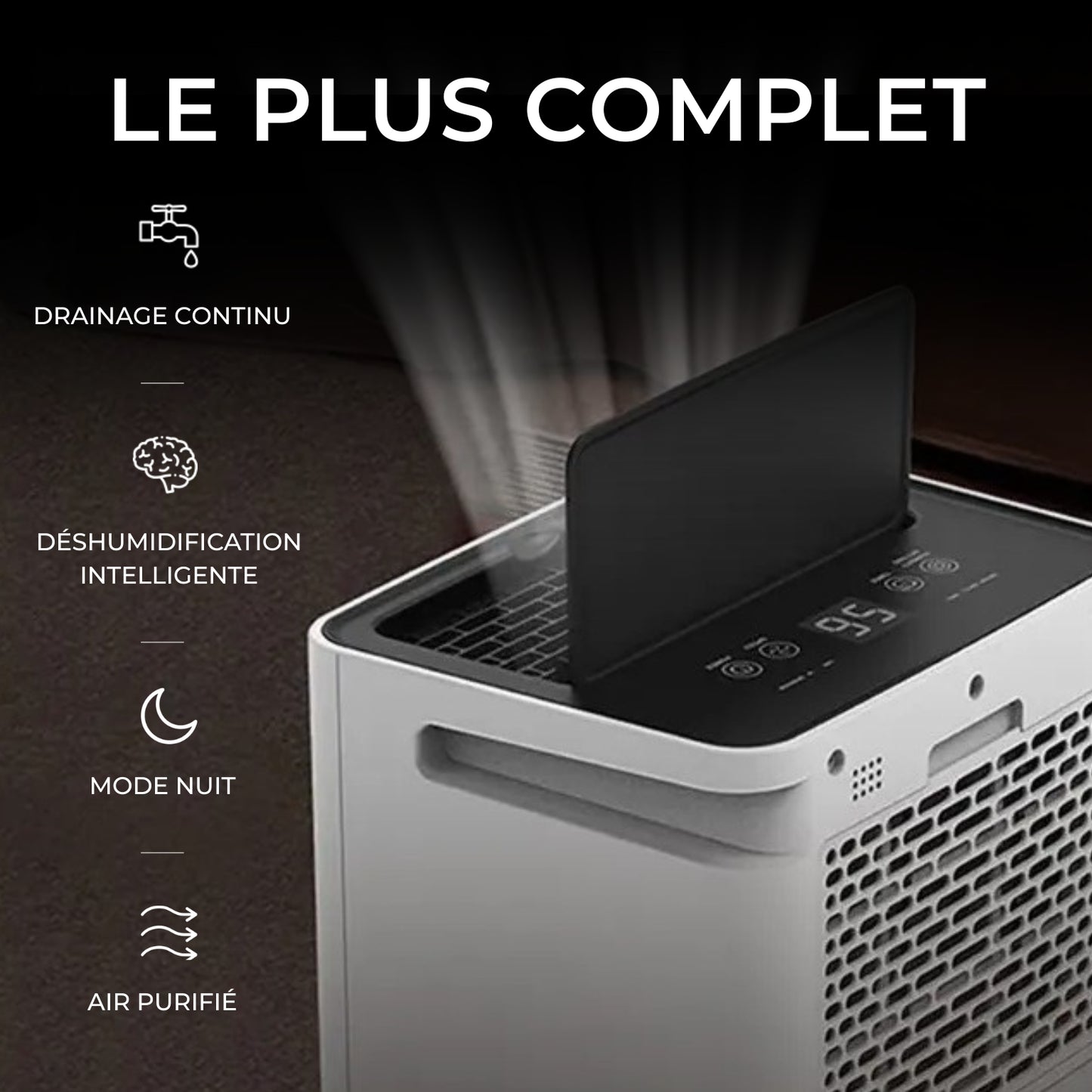 Déshumidificateur et Purificateur d'Air PRO - Cave et Maison