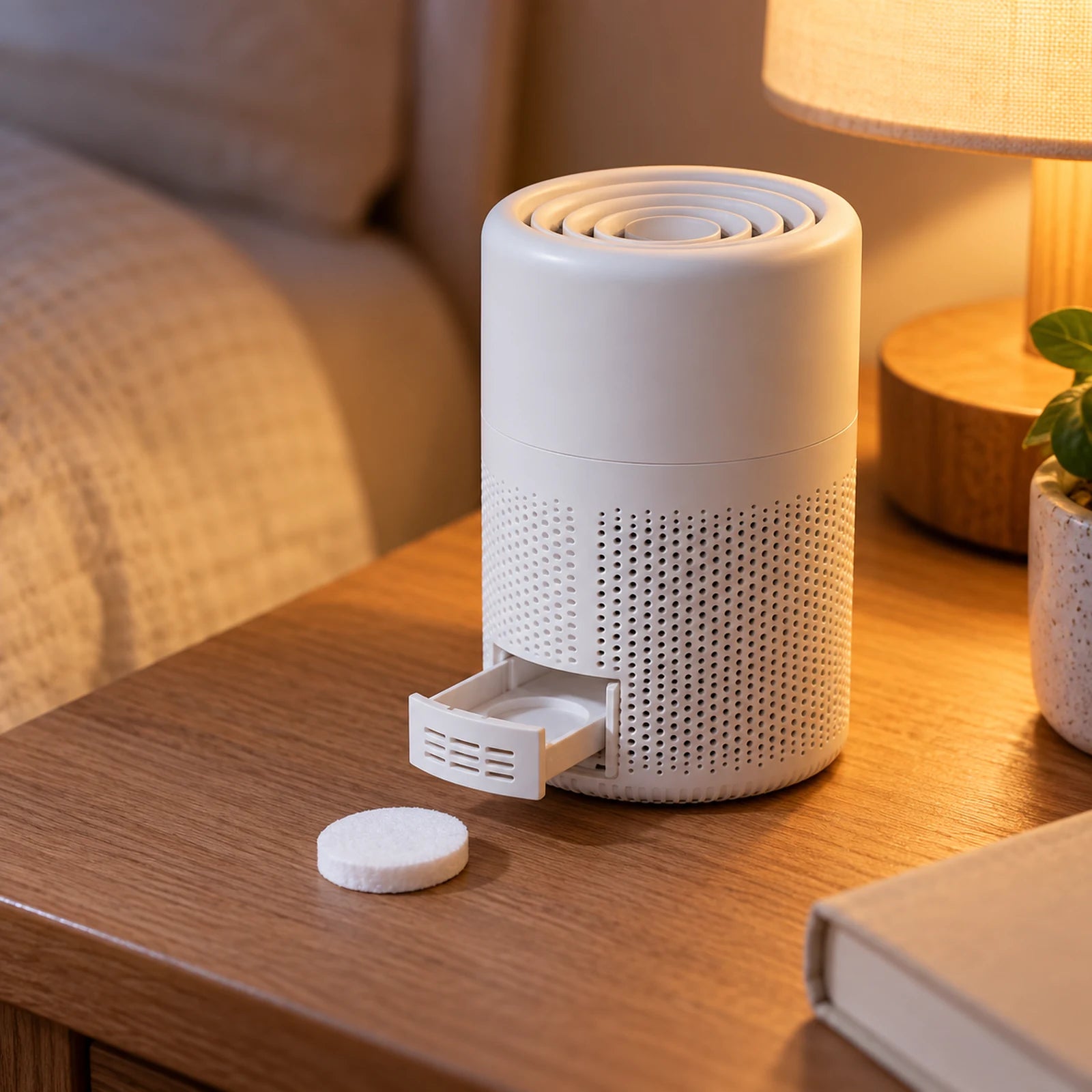 Delair LOKA : Une pastille d'aromathérapie, un filtre à changer tous les 2 mois
