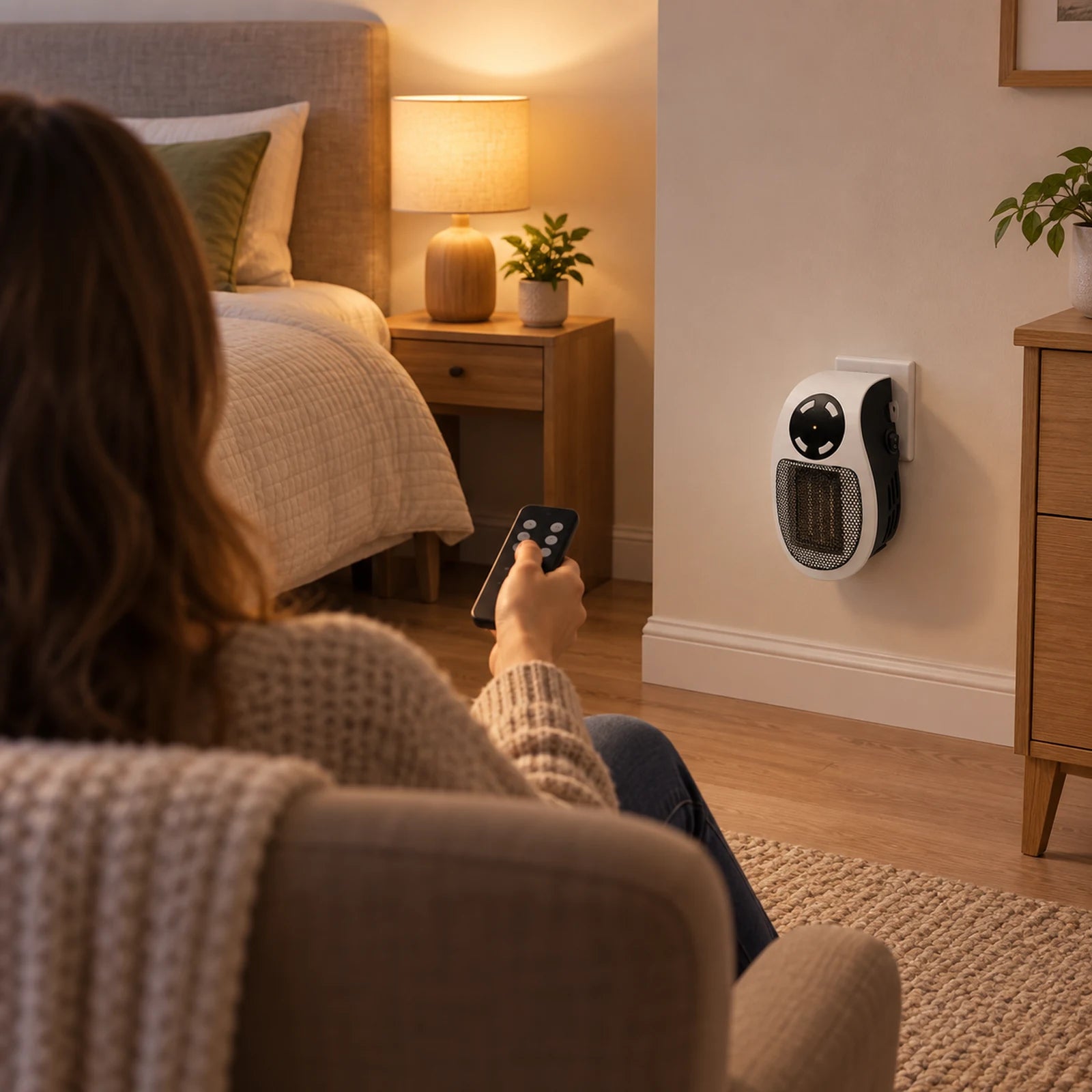 Delair NABA : La télécommande évite de se baisser jusqu'à la prise