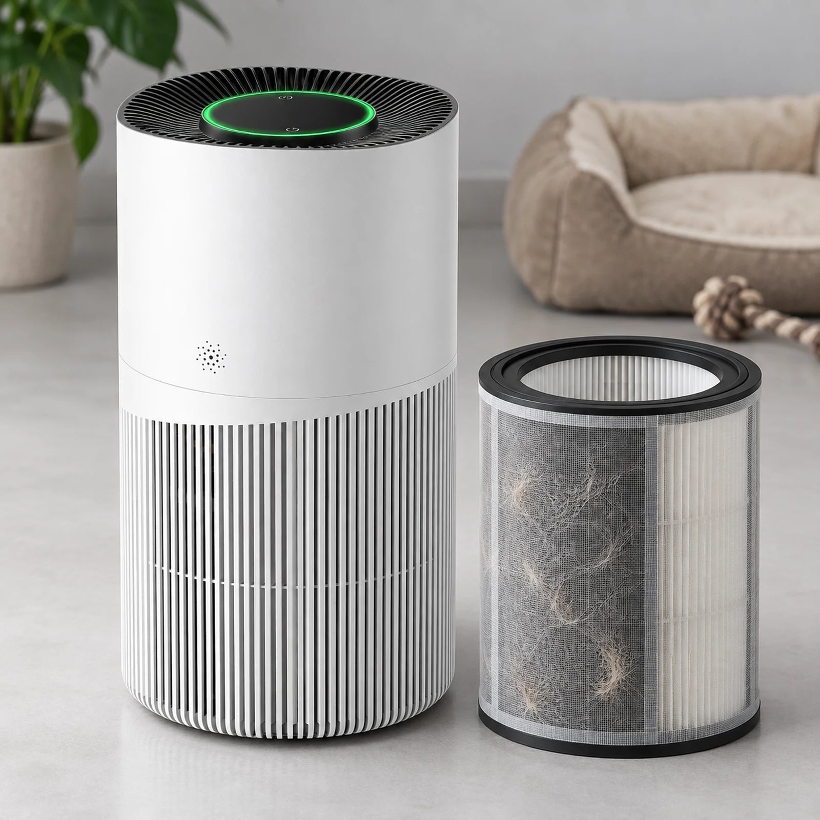 Delair SERA : 4 étapes de filtration contre poils d'animaux, fumée et odeurs
