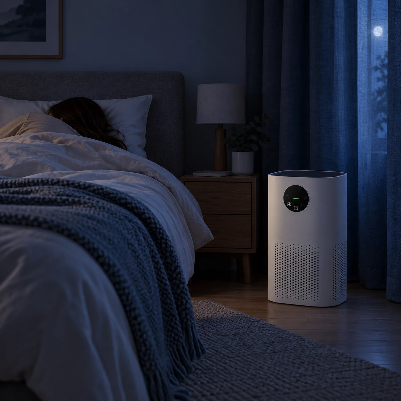 Delair VELA : 25dB en mode veille, minuterie 1h, 4h ou 8h