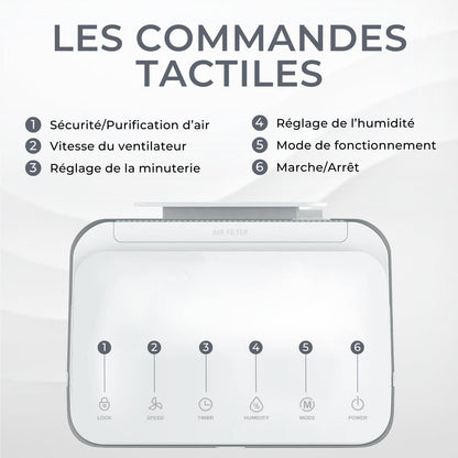 Déshumidificateur 2 en 1 WiFi Connecté - Déshumidificateur et Purificateur d'Air - Easy Dry - Delair