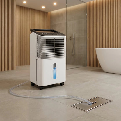 Déshumidificateur à Compresseur 16L/Jour R290 – Jusqu'à 60m² – Indicateur Couleur, Minuterie 24H, Mode Nuit 30dB - Delair