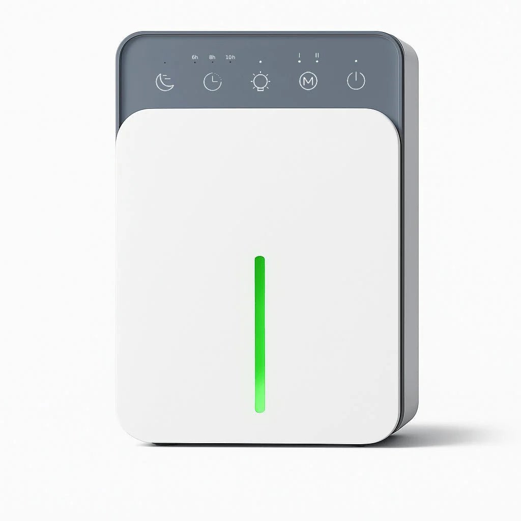 Déshumidificateur d'Air Intelligent Réservoir 1,5L – Silencieux & Programmable - Delair