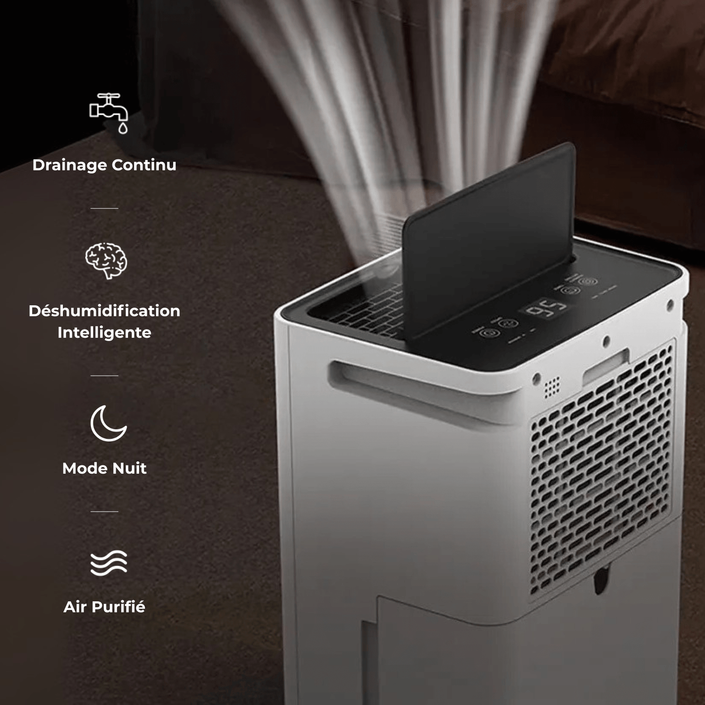 Déshumidificateur et Purificateur d'Air PRO - Cave et Maison - Delair