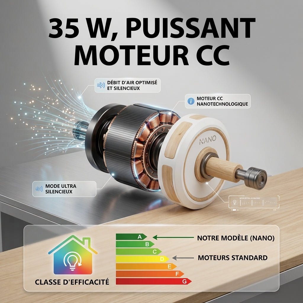 Ventilateur de plafond 3-en-1 Silencieux à Éclairage LED - MADO - Ventilateur de plafond - Delair