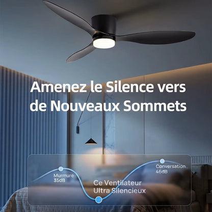 Ventilateur de plafond 3-en-1 Silencieux à Éclairage LED - MADO - Ventilateur de plafond - Delair