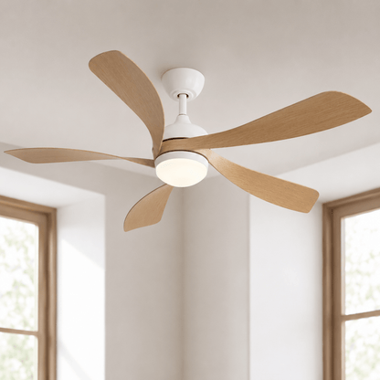 Ventilateur de Plafond en Bois 132 cm - Éclairage LED Dimmable | KOVA - Ventilateur de plafond - Delair