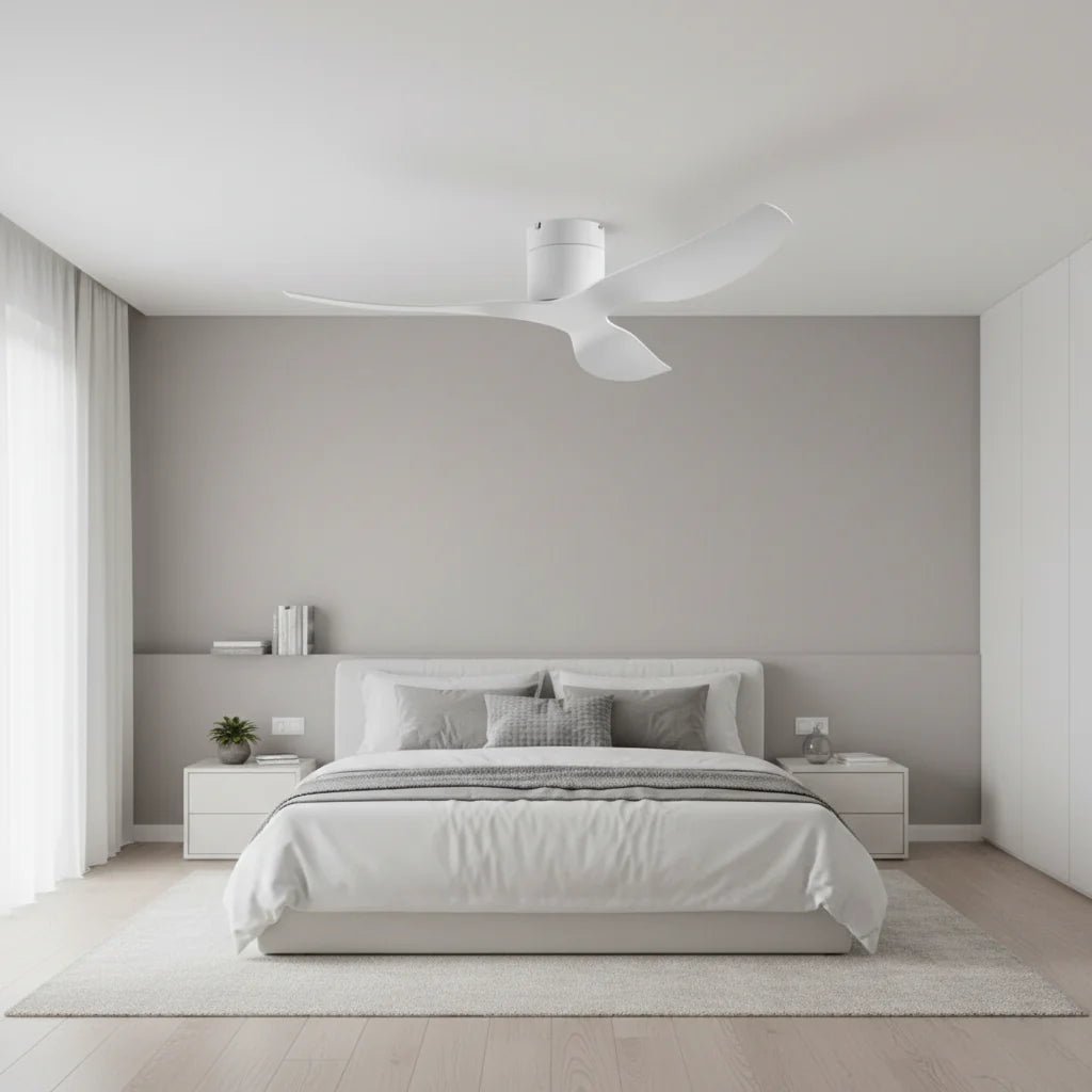 Ventilateur de Plafond Ultra-plat - Blanc & ABS Blanc TOGO - Ventilateur de plafond - Delair