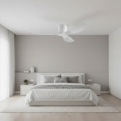 Ventilateur de Plafond Ultra-plat - Blanc & ABS Blanc TOGO - Ventilateur de plafond - Delair