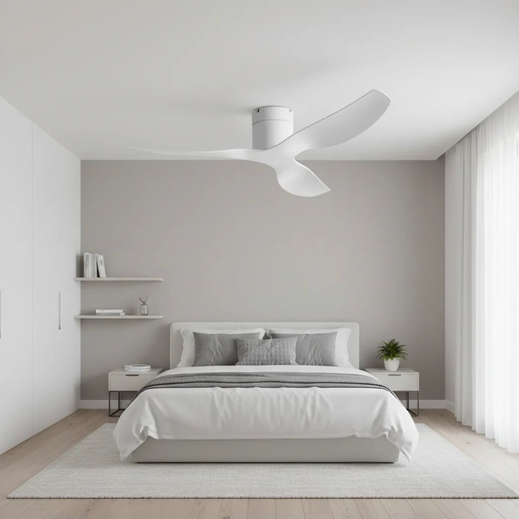 Ventilateur de Plafond Ultra-plat - Blanc & ABS Blanc TOGO - Ventilateur de plafond - Delair
