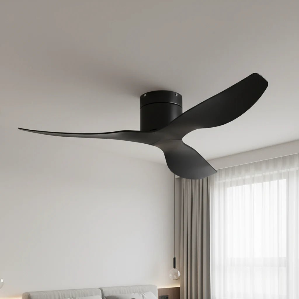 Ventilateur de Plafond Ultra-plat - Noir & ABS Noir VICO - Ventilateur de plafond - Delair
