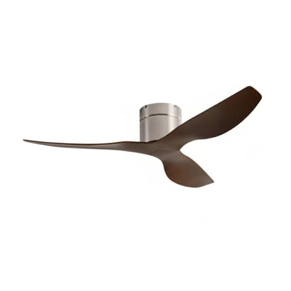 Ventilateur de Plafond Ultra Silencieux - Argent & ABS Bois Foncé MACO - Ventilateur de plafond - Delair